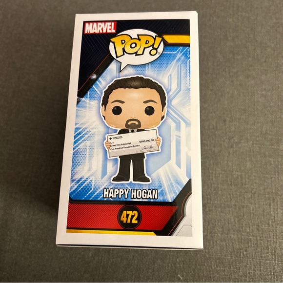 New Funko Pop! Marvel Spider-Man Happy Hogan Vinyl Figure #472 - Picture 4 of 4